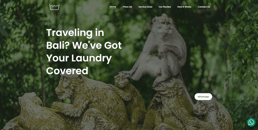 Landing Page Laundry